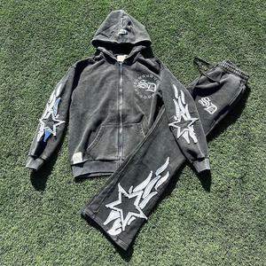 <b>Men's</b> Private Label Unisex <b>Slim</b> Fit Printed Joggers Wholesale Fashion Streetwear with Custom Logo Winter Sweatsuit by OEM - Product Image 5