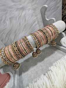 Pakistani Indian Fashion Vintage Wedding Bridal Shiny Chudiyan <b>Bangles</b> Sets Best Quality <b>Glass</b> Churiyan Ladies - Product Image 3
