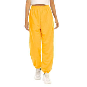 Pantalons de jogging pour femmes, couleurs personnalisées, hiver, doublure en polaire épaisse, streetwear, logo, taille haute, 100% coton - Product Image 1