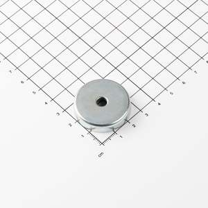Ferrit gripper piatto Ø32x7mm con recessione conica - Product Image 1