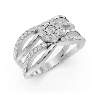 Anillo de Diamantes con Diseño de Racimo - Product Image 1