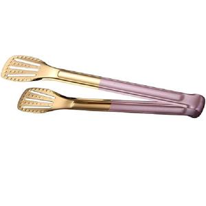 Pinzas de corte de Metal de la mejor calidad en oro, accesorios de cocina, pinzas para cocinar alimentos, barbacoa, pollo, abrazadera a la parrilla, pinzas para té de azúcar - Product Image 2