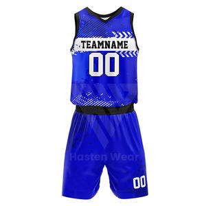 ชุดบาสเก็ตบอลสำหรับผู้ชายและ100% ชุดกีฬาพิมพ์ลายโพลีเอสเตอร์ออกแบบโลโก้ได้ตามต้องการ - Product Image 2