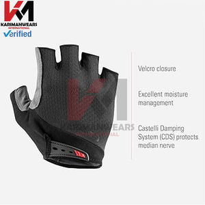 Gants de sport de cyclisme pour hommes et femmes, demi-doigts, avec rembourrage en gel de 5 mm, antidérapants, respirants, pour l'entraînement, la salle de sport - Product Image 4