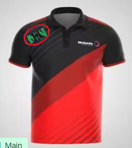 Custom Dye Sublimation Printed Men's Polo Plus Size <b>Shirt</b> 100% Polyester Spandex Oversized Heat-Features Plain T-<b>Shirt</b> Short - Product Image 4