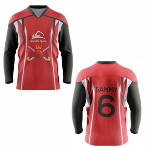 Conjunto de Jersey de Hockey sobre Hielo Personalizable Unisex con Diseño Personalizado, Ropa de Hockey sobre Hielo Transpirable Estampada - Product Image 6