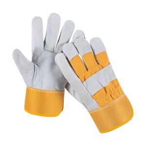 Guantes de Trabajo de Seguridad, Diseño Personalizado en Pakistán, Guantes de Trabajo de Cuero Vacuno para Soldadura, Guantes de Doble Seguridad para Soldador - Product Image 5