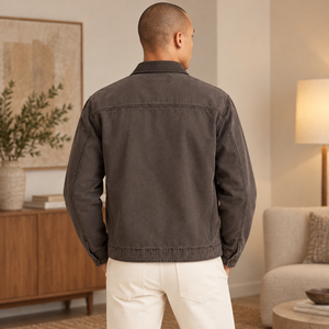 Stylish <b>canvas</b> <b>jacket</b> designed with durable construction practical details and comfortable fitting ideal for modern casual - Product Image 2