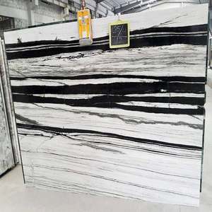 Losa de Mármol Blanco Panda Moderno, Acabado Pulido de Alta Calidad para Paredes Decorativas Interiores Personalizadas, Comedor, Tocador de Lujo - Product Image 4