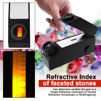 Réfractomètre gemme de haute qualité avec lumière LED intégrée et testeur d'identificateur de pierres précieuses pour outil de bijoux à l'huile RI