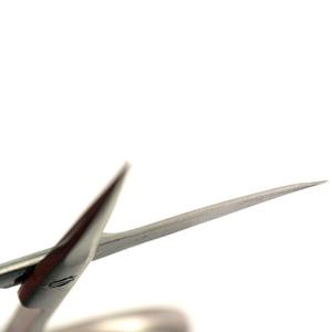 OEM ODM-Tijeras de uñas profesionales de acero inoxidable, Mini tijeras de pestañas con mango chapado, para bebés - Product Image 4