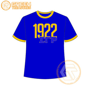 Venta al por mayor Sigma Gamma Rho mujeres camiseta hermandad ropa algodón Jersey alta calidad transpirable camiseta mujeres ropa griega - Product Image 4