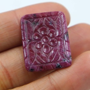 Rubí Rojo Natural Tallado en Cabujón, Gema de Rubí Tallada a Mano, Piedra Suelta Lisa, Proveedor Mayorista de Piedras para Joyería - Product Image 1
