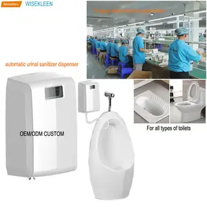 wisekleen professioneller hersteller tropf-deodorant urinal desinfektionsmittel spender-set juego de desinfectantes para urinarios