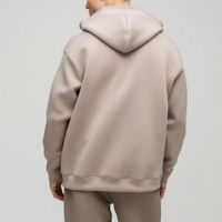 Sweat-shirt à capuche surdimensionné pour homme, 100% coton, 300 GSM, avec logo personnalisé, épaules tombantes, doublé - Fabrication directe d'usine, haute qualité