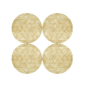 Venta al por mayor de manteles individuales redondos modernos de concha de Capiz juego de boda de 4 manteles individuales de nácar de Vietnam - Product Image 4