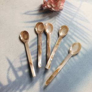 Cuillère à Caviar en nacre rose, ustensiles personnalisés naturels, vaisselle écologique fabriquée en usine par VITRAPRO - Product Image 6