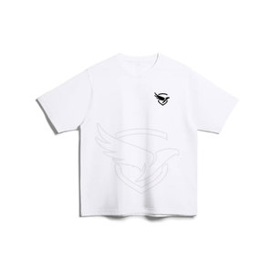 เสื้อยืดโอเวอร์ไซส์ผ้าคอตตอนผ้าโพลีเอสเตอร์พิมพ์โลโก้ตามสั่ง - Product Image 1