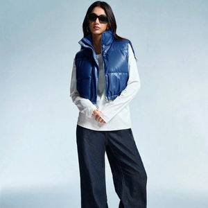 FITROVA ENTERPRISES <b>Women's</b> Winter Puffer <b>Vest</b> Canvas Shell Filling Waterproof Windproof Eco-Friendly Breathable Custom Logo - Product Image 3