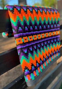 Couverture de selle Western Show Horse Design néo-zélandais Couverture de selle en laine faite à la main Top Tapis de selle en laine Taille - Product Image 4