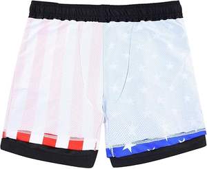 Shorts de sport 2-en-1 pour hommes avec boucle porte-serviette, maille respirante et collants intérieurs – Idéal pour l'entraînement et le fitness - Product Image 3