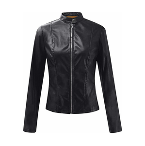 Chaquetas de piel auténtica a la moda para mujer al por mayor, chaquetas de piel transpirables para mujer - Product Image 1