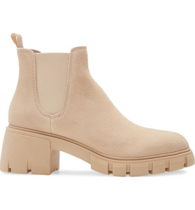 עמיד למים מגפי עור אמיתי גומי Outsole עבודה מזדמן שחור קרסול טעות מגוחך צ 'לסי מגפי נשים - Product Image 4