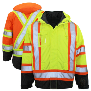 Chaqueta de trabajo de construcción de carcasa blanda de alta visibilidad Equipo DE SEGURIDAD transpirable - Product Image 1