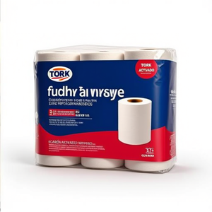 Rollo de Toallas Blancas Perforadas de 2 Capas TORK, 6 Rollos de Toallas de 1 Capa para Baño y Artículos de Aseo - Product Image 2
