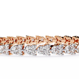 Bracelet en or 18 carats avec diamants de laboratoire, magnifiques bracelets et joncs en diamants - Product Image 4