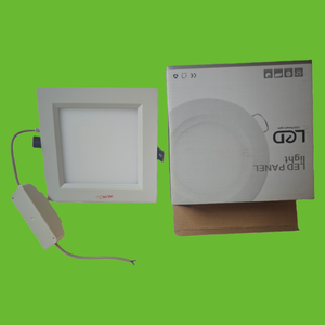 LED 12W Recessed Square <b>Panel</b> Light Slim <b>Plastic</b> Ceiling Light <b>for</b> Supermarket Hospital <b>Bathroom</b> School Kitchen 6000K CCT IP44 - Product Image 4