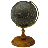 Globo de madera temático de viaje con construcción liviana y aspecto tradicional para un estilo hogareño inspirado en la pasión por los viajes