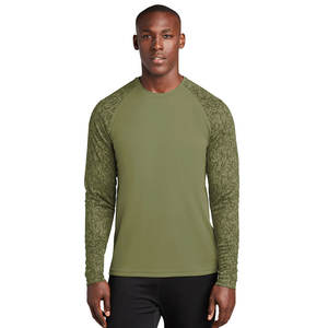 Camisetas ligeras de cuello redondo de manga larga raglán para hombre medianas - Product Image 4