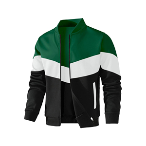 Comfortable Solid Customized Color Plus Size Varsity Jacket Men High Quality Wool Body Streetwear Varsity Jacket for Men - Product Image 4