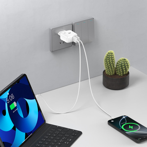 DISFRUTE 3A Dual USB Tipo-C PD 15W Cargador Modelo 1010703 Material ABS de 30, adaptador portátil Cargador 3A - Product Image 4