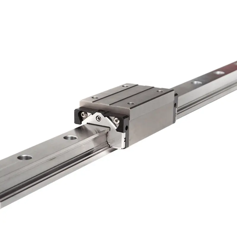 CNC Rollered koşucu blokları 12mm 25mm alüminyum hassas lineer kılavuz rayı yağlama