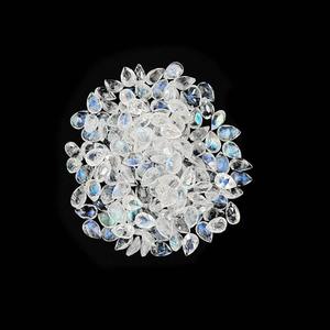 Péreses de pierre de lune verte blanche naturelle calibrées 6x4mm et 7x5mm, pierres précieuses en vrac de qualité supérieure, certifiées IGI, traitées thermiquement, pierres de beauté - Product Image 3