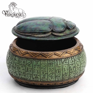 Busto di Faraone in Stile Art Déco della Serie Egizia VERONESE DESIGN, Dipinto a Mano, Decorazione di Lusso per la Casa, Artigianato in Resina, Statuetta 13,5x9x21cm - Product Image 4