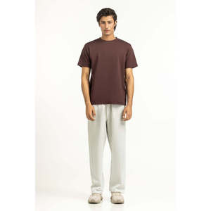 Vêtements de sport pour hommes à manches courtes, col rond, en jersey 100% coton écologique, coupe classique, 320g, impression numérique, fabricant OEM ODM - Product Image 6