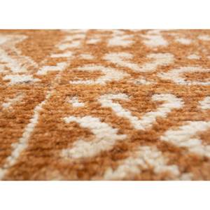 Tapis en laine noué à la main Erbe beige et marron AKWL-1601 à motif géométrique pour salon, entrée, couloir, puzzle pour adolescents - Product Image 3