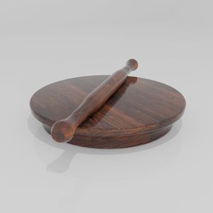 Wooden Chakla Belan Set | Eco-Friendly Floral Pattern <b>Chapati</b> Roti <b>Maker</b> for Home Kitchen | Marco Enterprises Manufacturer - Product Image 4