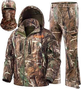 Veste de pluie en tissu Oxford imperméable camouflage pour homme coupe-vent et respirante pour les activités de plein air-randonnée et motocyclisme - Product Image 3