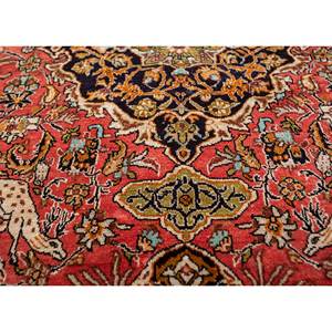 Alfombras de Seda Anudadas a Mano Gulmarg, Diseño Rectangular con Medallón Rojo Naranja, Estilo Patchwork para Sala de Estar, Modelo Pae-6312 - Product Image 3