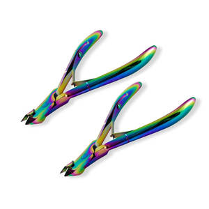 Pinzas profesionales para cutículas de acero inoxidable para dedos (apertura de mandíbula ancha portátil duradera de media mandíbula de 6mm) - Product Image 6