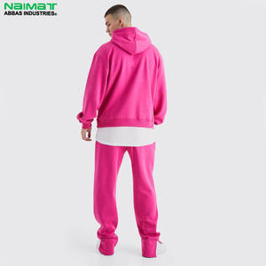 Sudadera con capucha y pantalones lisos transpirables ecológicos para hombre más vendidos, conjunto de chándal de invierno personalizado para invierno - Product Image 4