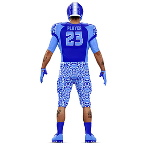 Uniforme de fútbol americano de manga corta transpirable hecho a medida conjunto de uniforme de Jersey de poliéster 100% al por mayor - Product Image 5