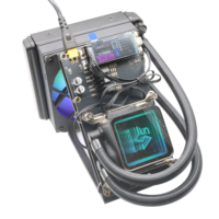 Vente en gros Bitaxe NerdQaxe++ Hyd Rev6.1 6T 100W, refroidissement par eau, open source, ASIC Bitcoin Miner, directement de l'usine