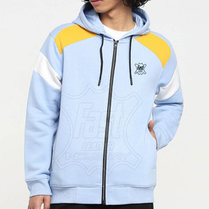 Sweat-shirt à capuche oversize de qualité supérieure, vêtements de rue, vente en gros, vêtements de mode pour homme, sweat-shirt à capuche uni avec fermeture éclair - Product Image 1