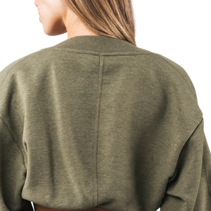 <b>Womens</b> Cropped Fleece <b>Shrug</b> Long Sleeve Open Front Soft Warm Casual Layering Athleisure Cover Up Lightweight Comfort Wear - Product Image 6