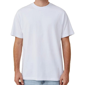 เสื้อยืดฟิตเนสแบบเปิดไหล่ของผู้ชายไซส์ใหญ่พิเศษ220-240 GSM - Product Image 1